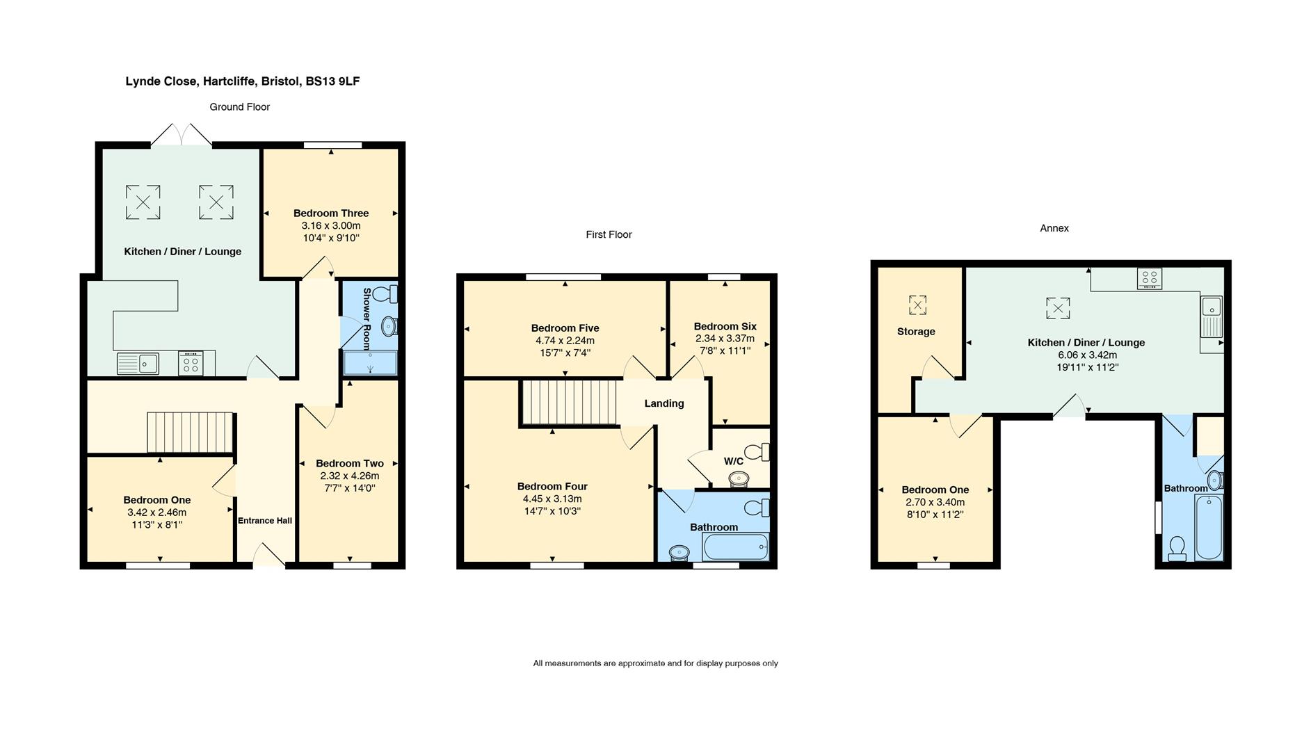 Floorplan for Lynde Close, Hartcliffe, Bristol
